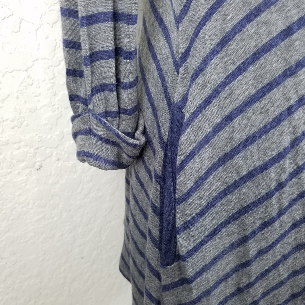Splendid Cardigan Sweater Size S Navy Blue grey St - Picture 4 of 6